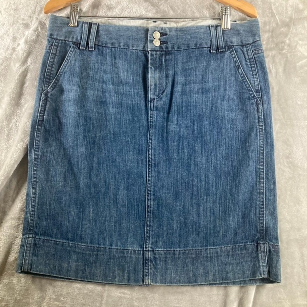 Gap 1969 Limited Edition Womens 8 Denim Skirt Blue Knee Length Pencil